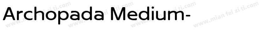 Archopada Medium字体转换